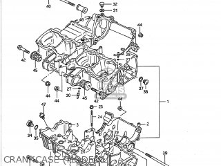 CRANKCASE (MODEL L) - GSXR750 1989 (K) USA (E03)