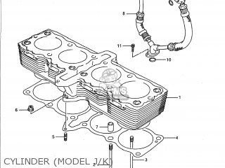 CYLINDER (MODEL J/K) - GSXR750 1989 (K) USA (E03)