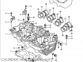 CYLINDER HEAD (MODEL J/K) - GSXR750 1989 (K) USA (E03)