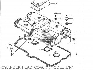CYLINDER HEAD COVER (MODEL J/K) - GSXR750 1989 (K) USA (E03)