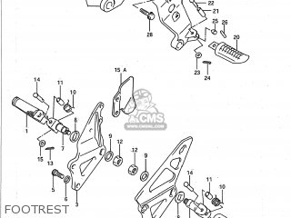 FOOTREST - GSXR750 1989 (K) USA (E03)