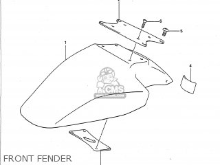 FRONT FENDER - GSXR750 1989 (K) USA (E03)