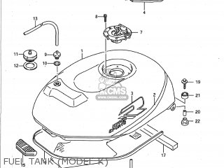 FUEL TANK (MODEL K) - GSXR750 1989 (K) USA (E03)