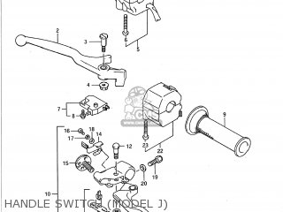 HANDLE SWITCH (MODEL J) - GSXR750 1989 (K) USA (E03)