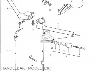 HANDLEBAR (MODEL J/K) - GSXR750 1989 (K) USA (E03)