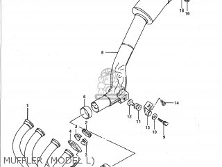 MUFFLER (MODEL L) - GSXR750 1989 (K) USA (E03)