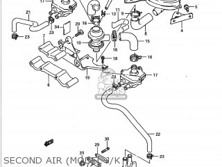 SECOND AIR (MODEL J/K - GSXR750 1989 (K) USA (E03)