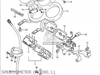SPEEDOMETER (MODEL L) - GSXR750 1989 (K) USA (E03)