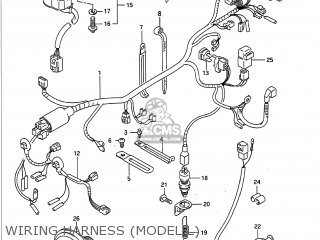 WIRING HARNESS (MODEL L) - GSXR750 1989 (K) USA (E03)