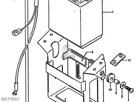 BATTERY - GSXR750 1990 (L) (E01 E02 E04 E15 16 17 18 21 22 24 25 34 39 53)