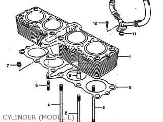 CYLINDER (MODEL L) - GSXR750 1990 (L) (E01 E02 E04 E15 16 17 18 21 22 24 25 34 39 53)