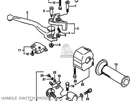 HANDLE SWITCH (MODEL K/L) - GSXR750 1990 (L) (E01 E02 E04 E15 16 17 18 21 22 24 25 34 39 53)