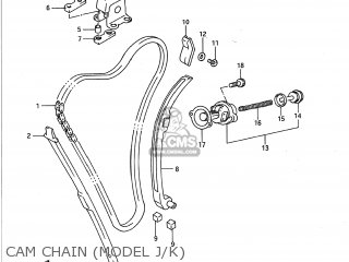 CAM CHAIN (MODEL J/K) - GSXR750 1990 (L) USA (E03)