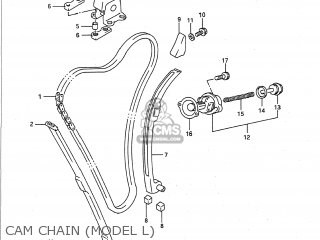CAM CHAIN (MODEL L) - GSXR750 1990 (L) USA (E03)