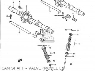 CAM SHAFT - VALVE (MODEL L) - GSXR750 1990 (L) USA (E03)