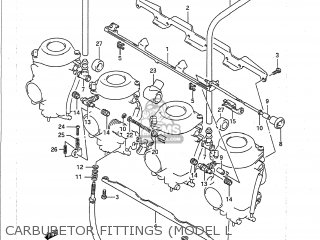 CARBURETOR FITTINGS (MODEL L - GSXR750 1990 (L) USA (E03)