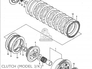 CLUTCH (MODEL J/K) - GSXR750 1990 (L) USA (E03)