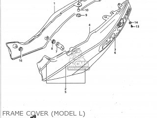 FRAME COVER (MODEL L) - GSXR750 1990 (L) USA (E03)