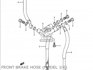 FRONT BRAKE HOSE (MODEL J/K) - GSXR750 1990 (L) USA (E03)