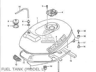 FUEL TANK (MODEL L) - GSXR750 1990 (L) USA (E03)