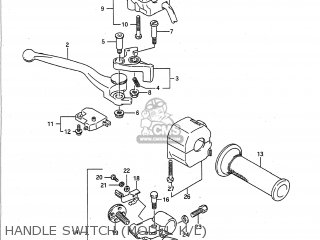 HANDLE SWITCH (MODEL K/L) - GSXR750 1990 (L) USA (E03)