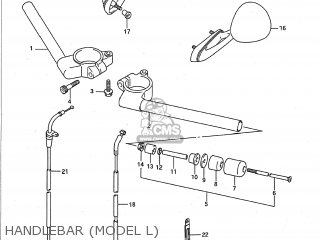 HANDLEBAR (MODEL L) - GSXR750 1990 (L) USA (E03)