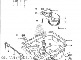 OIL PAN (MODEL L) - GSXR750 1990 (L) USA (E03)