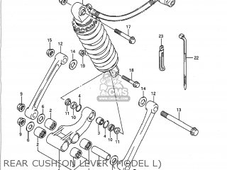 REAR CUSHION LEVER (MODEL L) - GSXR750 1990 (L) USA (E03)
