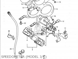 SPEEDOMETER (MODEL J/K) - GSXR750 1990 (L) USA (E03)