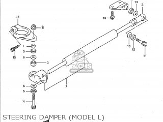STEERING DAMPER (MODEL L) - GSXR750 1990 (L) USA (E03)