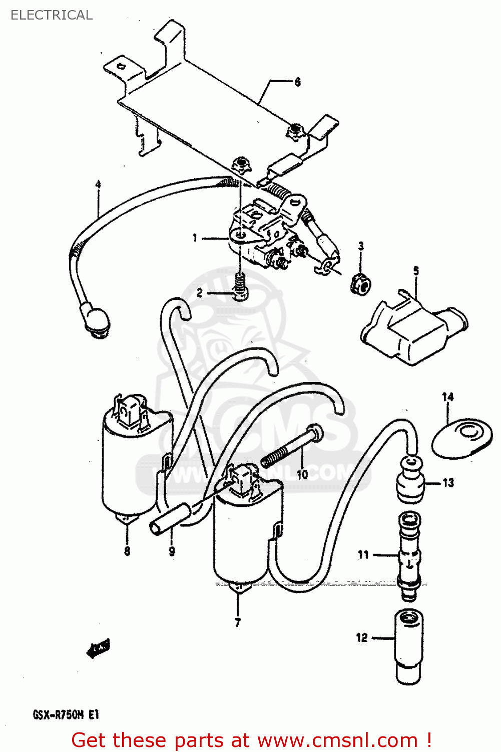 ELECTRICAL GSXR750 1991 (M) (E01 E02 E04 E15 16 17 18 21 22 24 25 34 39 53)
