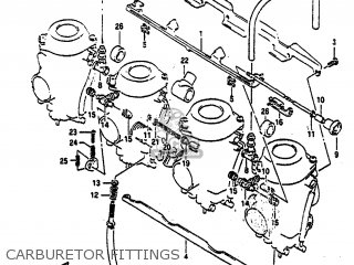 CARBURETOR FITTINGS - GSXR750 1991 (M) (E01 E02 E04 E15 16 17 18 21 22 24 25 34 39 53)