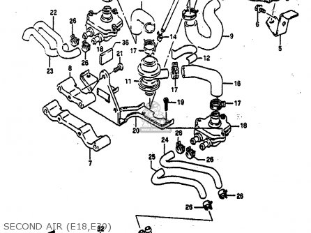SECOND AIR (E18,E39) - GSXR750 1991 (M) (E01 E02 E04 E15 16 17 18 21 22 24 25 34 39 53)