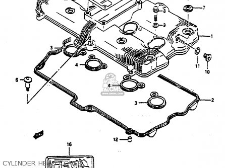 CYLINDER HEAD COVER - GSXR750 1991 (M) (E01 E02 E04 E15 16 17 18 21 22 24 25 34 39 53)