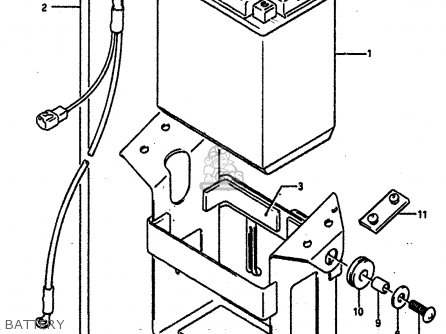 BATTERY - GSXR750 1991 (M) (E01 E02 E04 E15 16 17 18 21 22 24 25 34 39 53)