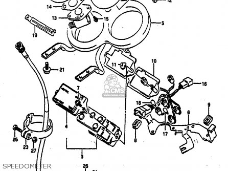 SPEEDOMETER - GSXR750 1991 (M) (E01 E02 E04 E15 16 17 18 21 22 24 25 34 39 53)