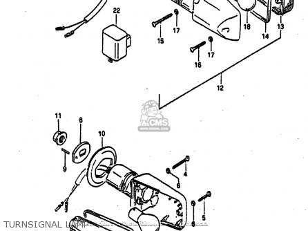 TURNSIGNAL LAMP - GSXR750 1991 (M) (E01 E02 E04 E15 16 17 18 21 22 24 25 34 39 53)