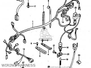 WIRING HARNESS - GSXR750 1991 (M) (E01 E02 E04 E15 16 17 18 21 22 24 25 34 39 53)