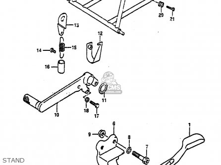 STAND - GSXR750 1991 (M) (E01 E02 E04 E15 16 17 18 21 22 24 25 34 39 53)