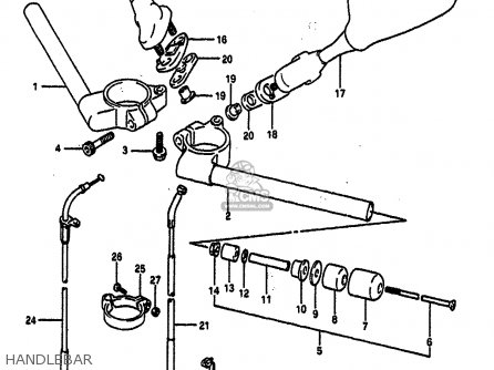 HANDLEBAR - GSXR750 1991 (M) (E01 E02 E04 E15 16 17 18 21 22 24 25 34 39 53)