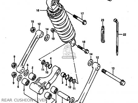 REAR CUSHION LEVER - GSXR750 1991 (M) (E01 E02 E04 E15 16 17 18 21 22 24 25 34 39 53)