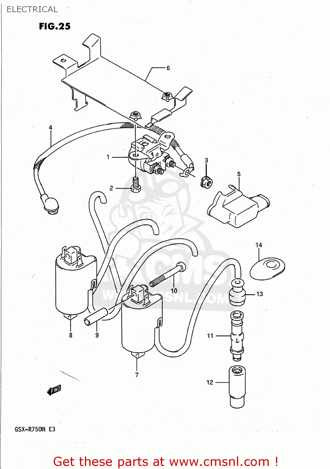 ELECTRICAL GSXR750 1991 (M) USA (E03)