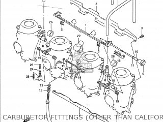 CARBURETOR FITTINGS (OTHER THAN CALIFORNIA) - GSXR750 1991 (M) USA (E03)