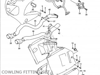 COWLING FITTING SET - GSXR750 1991 (M) USA (E03)