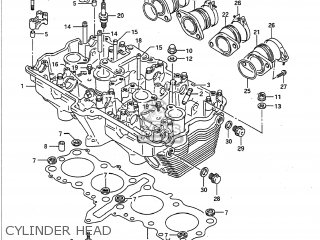 CYLINDER HEAD - GSXR750 1991 (M) USA (E03)