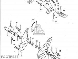 FOOTREST - GSXR750 1991 (M) USA (E03)