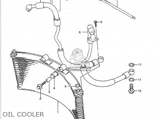 OIL COOLER - GSXR750 1991 (M) USA (E03)