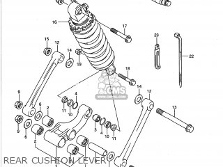 REAR CUSHION LEVER - GSXR750 1991 (M) USA (E03)