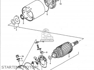 STARTING MOTOR - GSXR750 1991 (M) USA (E03)
