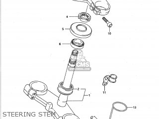 STEERING STEM - GSXR750 1991 (M) USA (E03)